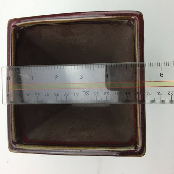 Unbranded Accents Red Square Vase Centerpiece Flower Arrangement